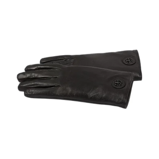 Leather gloves with Double G