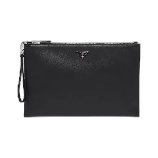 Saffiano Leather Pouch