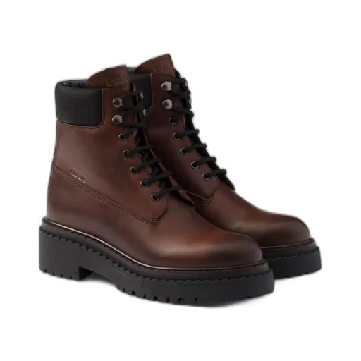 Leather and Re-Nylon booties