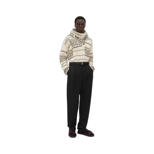 Cotton And Wool Textured Jumper