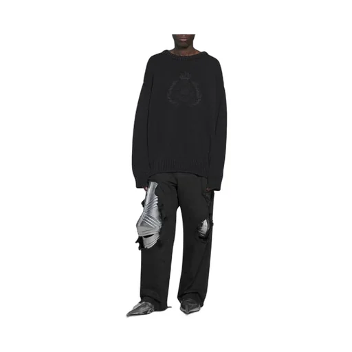 BB Laurel Crown Logo Crewneck Knitted Sweater