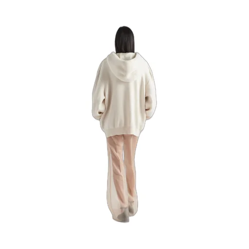 Cashmere hoodie cardigan