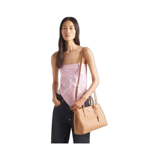 Large Prada Galleria studded leather bag
