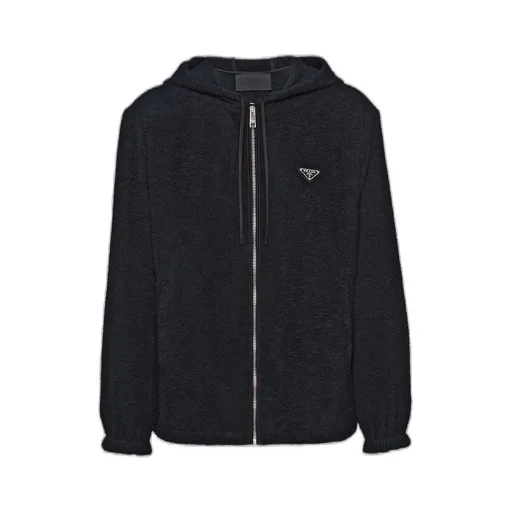 Terrycloth hoodie jacket
