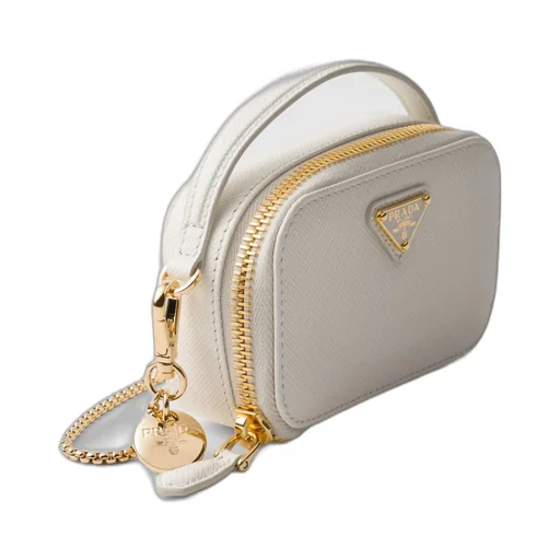 Saffiano leather mini-pouch