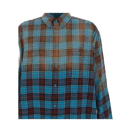Check Flannel Oversized Long Sleeve Shirt
