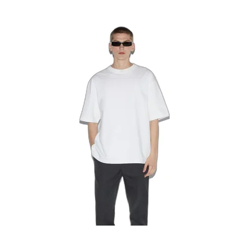 Cotton jersey T-shirt with embroidery