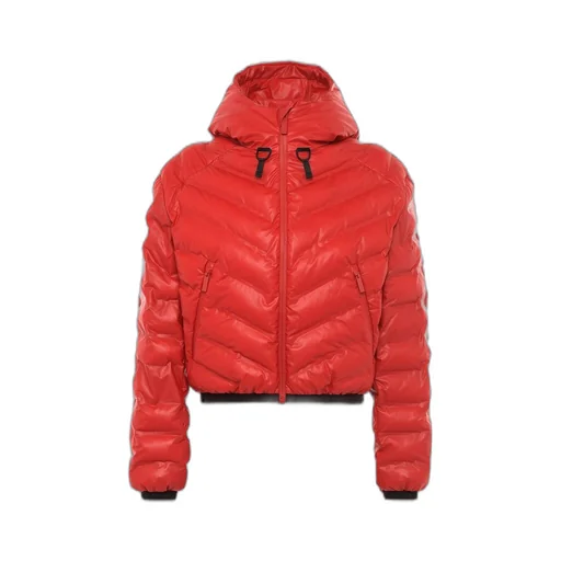 Light Re-Nylon hooded puffer jacket