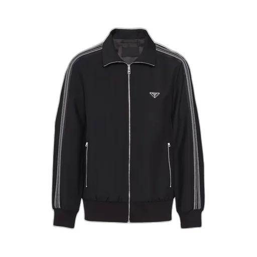 Wool and mohair blouson jacket