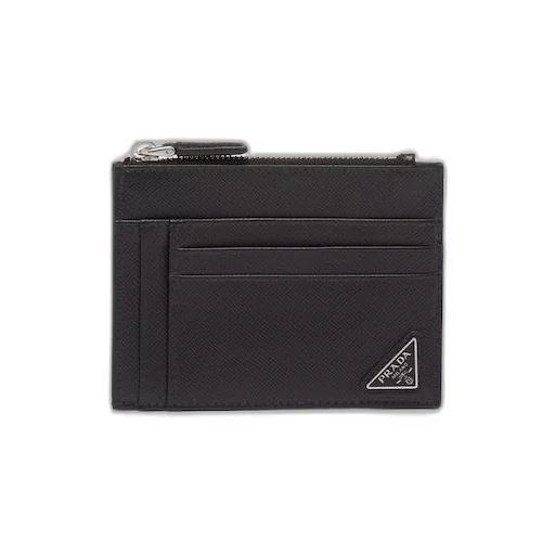Saffiano leather card holder