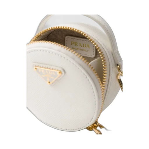 Saffiano leather mini-pouch