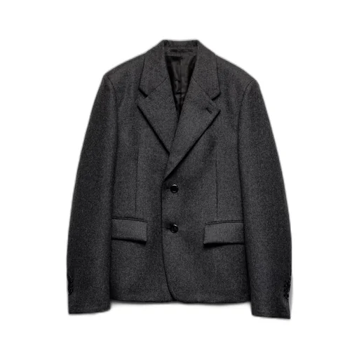 Single-breasted wool jacket