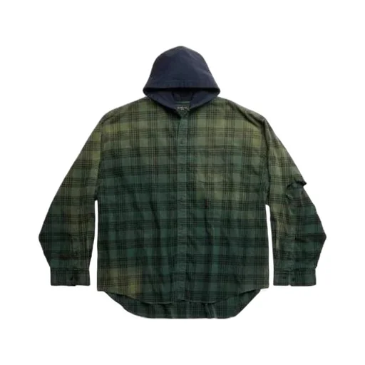 Oversized Hooded Shirt