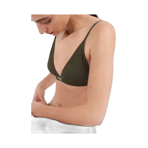 Ribbed knit bikini bottom