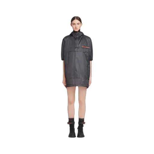 Ripstop hooded raincoat