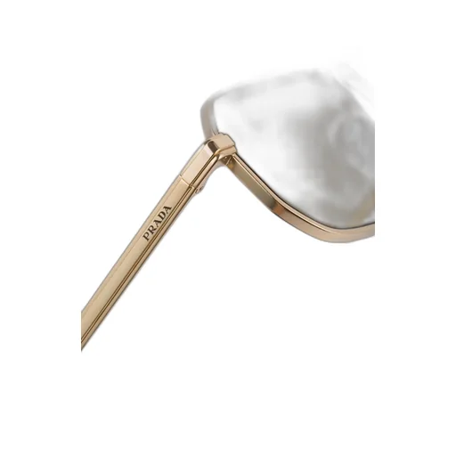 Sunglasses with iconic metal plaque