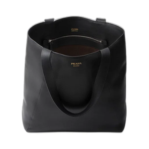 Leather tote bag