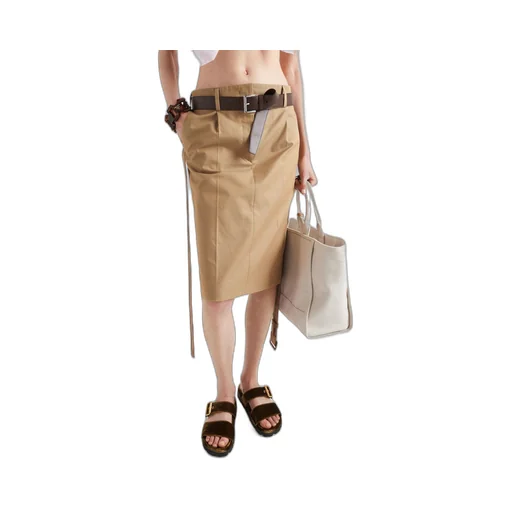 Cotton twill skirt