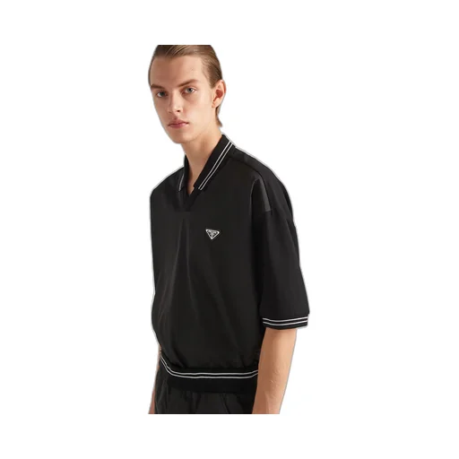 Piqué polo shirt with Re-Nylon detail