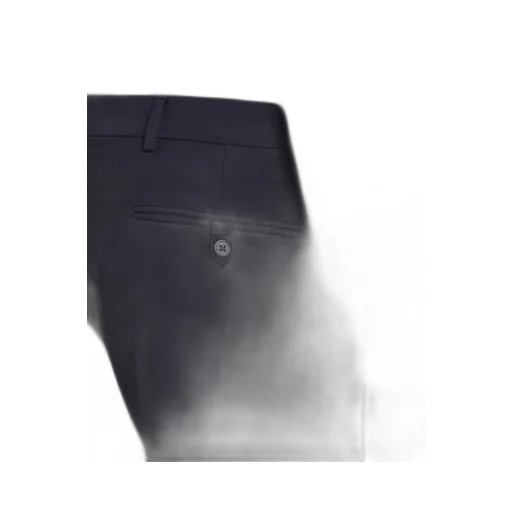 Slim-fit wool trousers