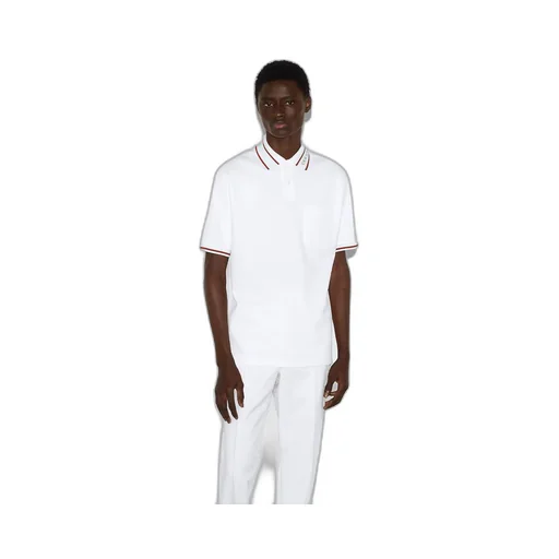 Cotton piquet polo shirt with Web