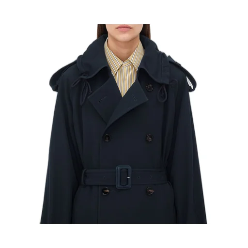 Wool Gabardine Trench Coat