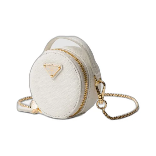 Saffiano leather mini-pouch