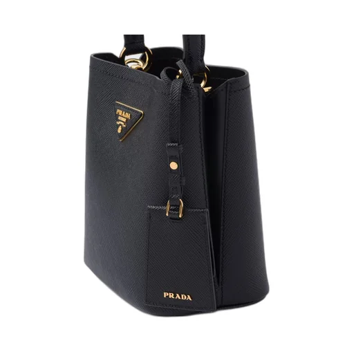 Small Saffiano Leather Prada Panier Bag