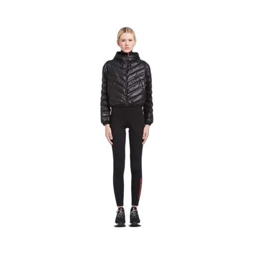 Light Re-Nylon hooded puffer jacket