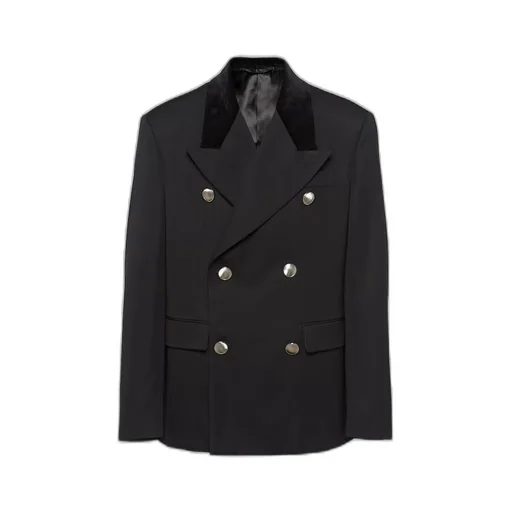 Double-breasted wool jacket