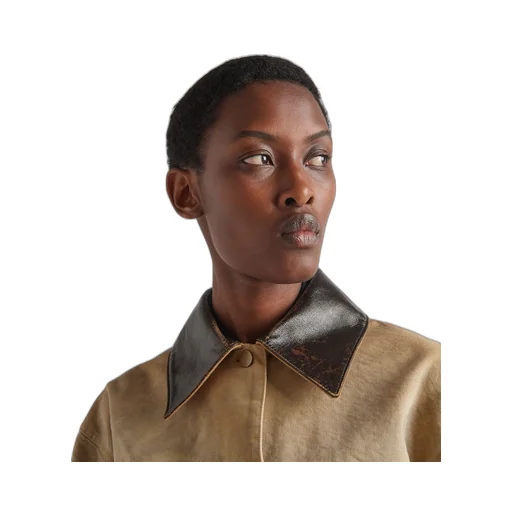 Cropped canvas jacket