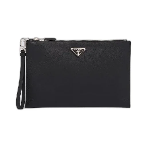 Saffiano Leather Pouch