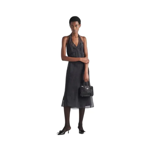Re-Edition 1995 organza halter dress