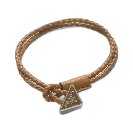 Braided nappa leather bracelet