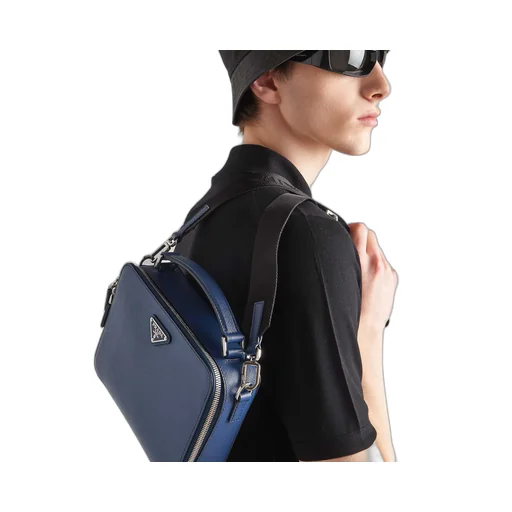 Medium Prada Brique Saffiano leather bag