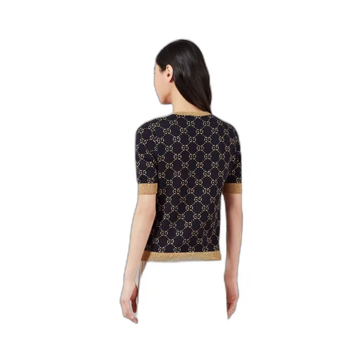 GG cotton lamé top