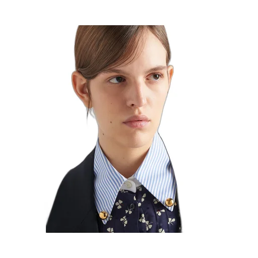 Silk jacquard print shirt