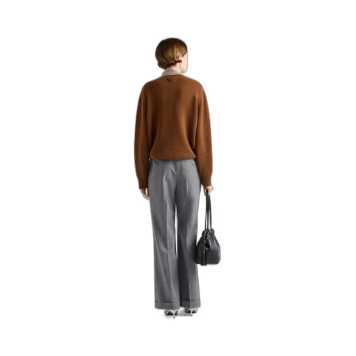 Wool and cashmere crew-neck sweater