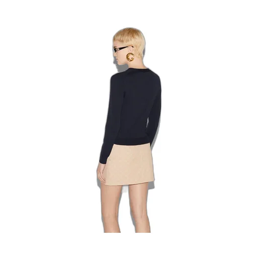 Wool silk cardigan
