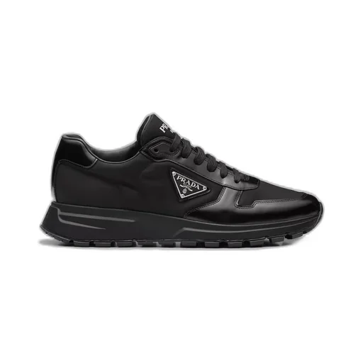 Prada Re-Nylon and brushed leather sneakers