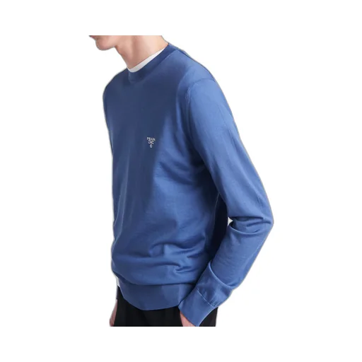 Superfine wool crew-neck sweater