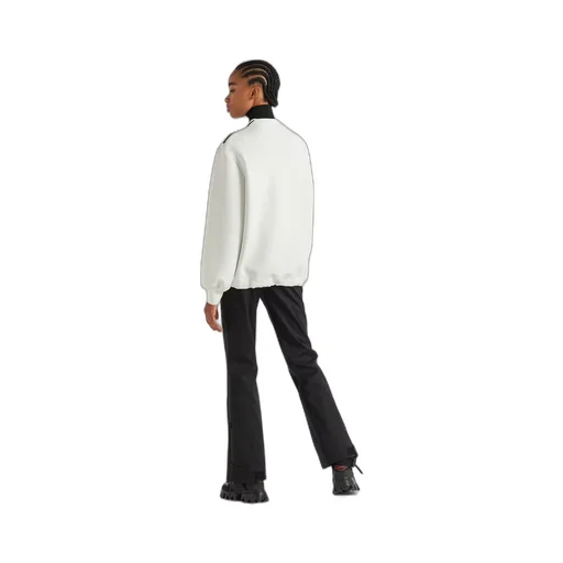 Double jersey crew-neck sweatshirt