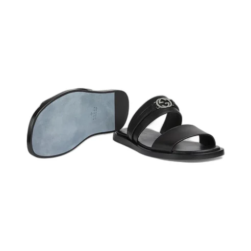 Men's sandal with Round Interlocking G