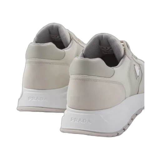 Nubuck and Re-Nylon high-top sneakers