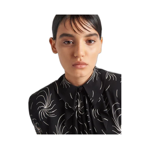 Printed sablé dress