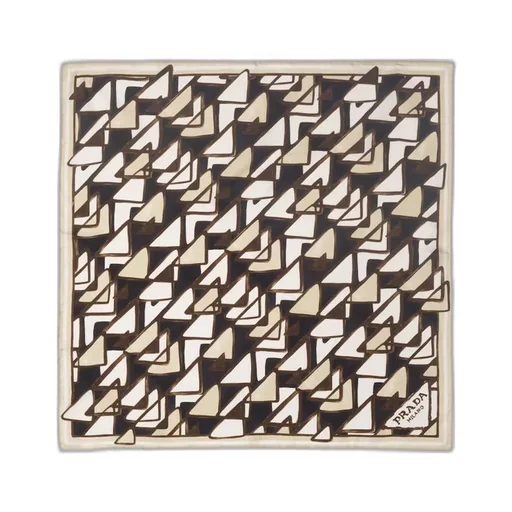 Printed twill scarf