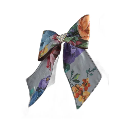Printed fabric hair clip