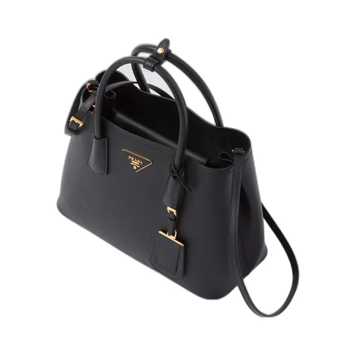 Small Saffiano Leather Double Prada Bag