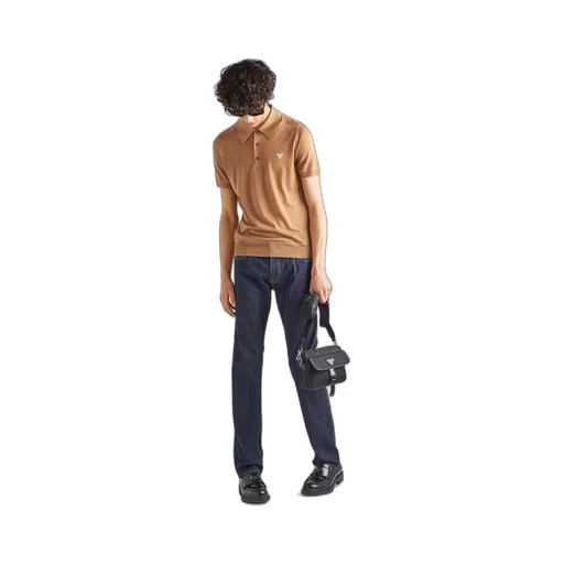 Cashmere polo shirt