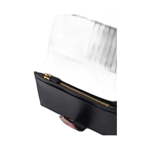 Large printed Saffiano leather wallet